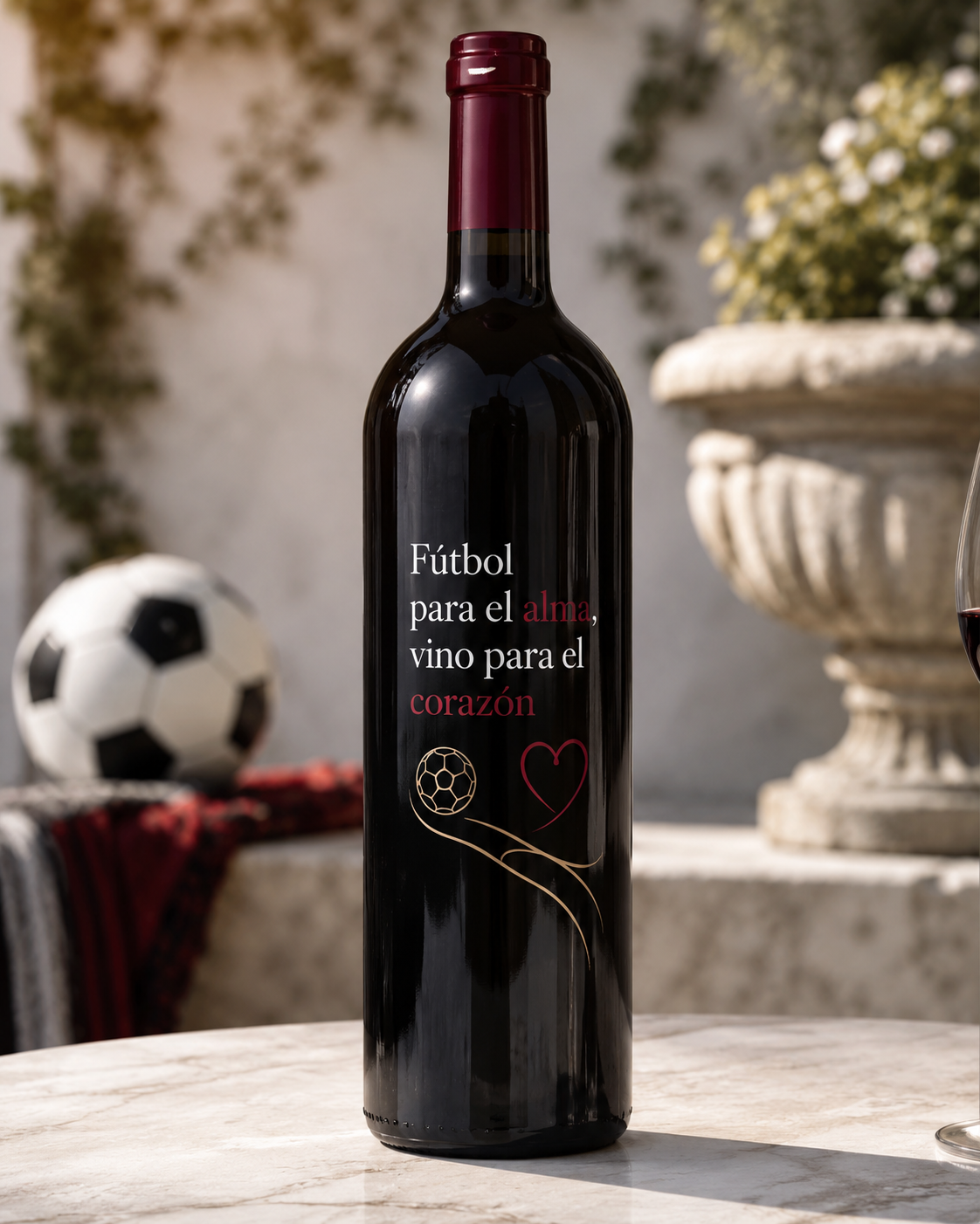 Futbol para el alma, vino para el corazón